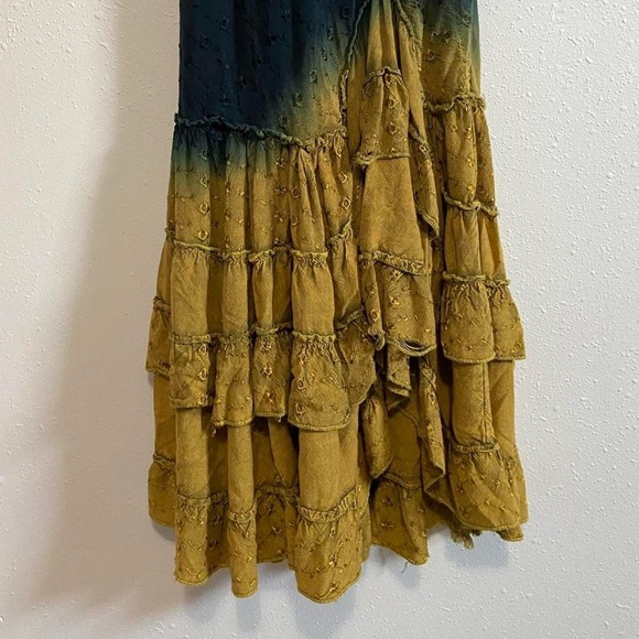 Boho Fairy Festival Tie-dye Ruffled Dress - Picture 6 of 7